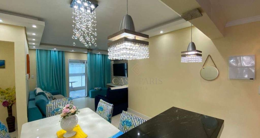 Apartamento com 2 dormitórios à venda, 86 m² por R$ 615.000,00 - Caiçara - Praia Grande/SP