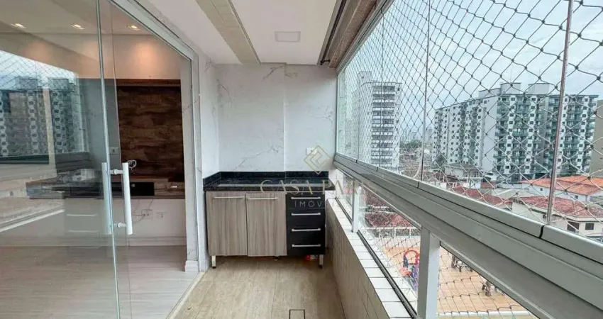 Apartamento com 2 dormitórios à venda, 68 m² por R$ 570.000 - Vila Guilhermina - Praia Grande/SP