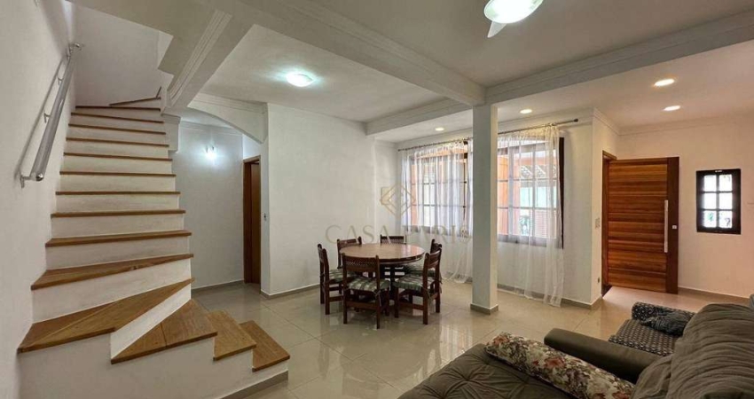Sobrado com 3 dormitórios à venda, 167 m² por R$ 910.000,00 - Tupi - Praia Grande/SP