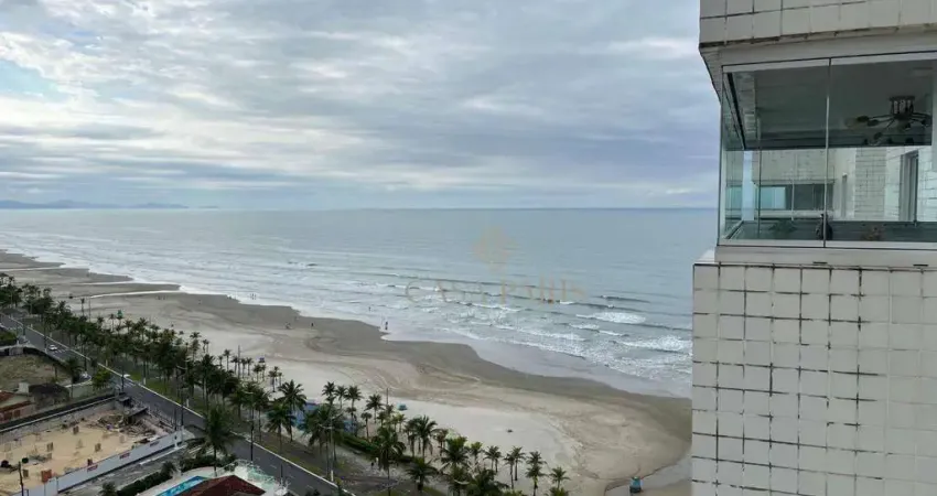 Apartamento frente mar com 2 dormitórios à venda, 68 m² por r$ 570.000 - balneário flórida - praia grande/sp