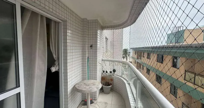 Apartamento com vista do mar de 1 quarto à venda, 50 m² na Praia Grande/SP.