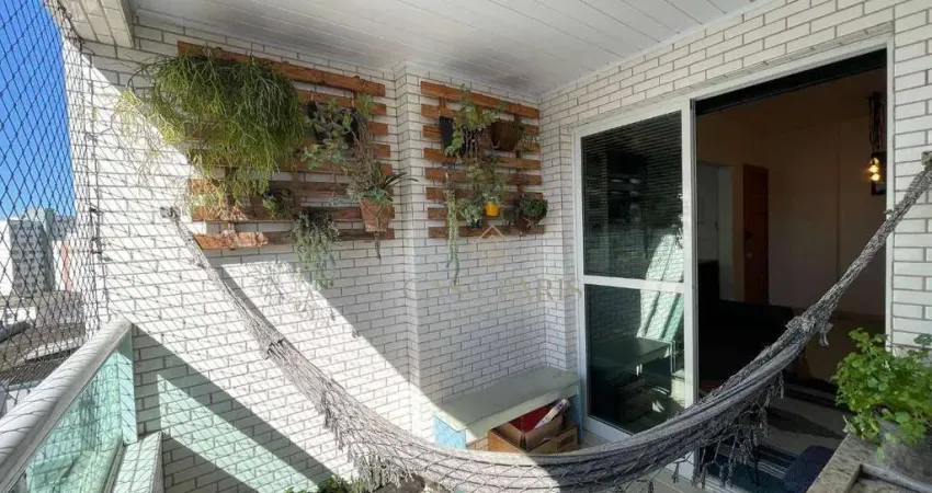 Apartamento mobiliado com 2 dormitórios à venda, 69 m² por r$ 570.000 - boqueirão - praia grande/sp