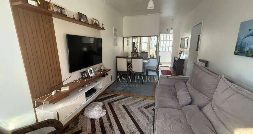 Apartamento com 1 dormitório à venda, 55 m² por r$ 330.000,00 - boqueirão - praia grande/sp