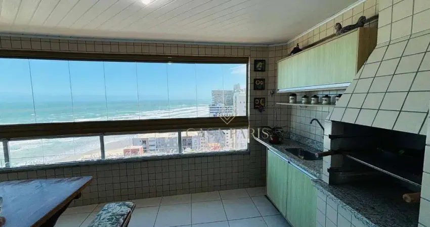 Apartamento vista mar com 3 dormitórios à venda, 114 m² por r$ 1.060.000 - ocian - praia grande/sp