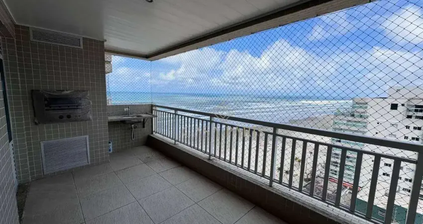 Apartamento vista mar com 2 dormitórios à venda, 92 m² por r$ 1.100.000 - aviação - praia grande/sp