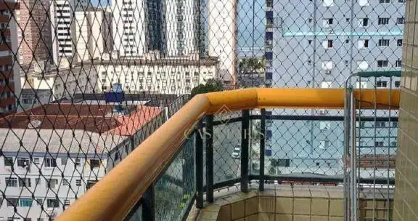 Apartamento mobiliado com 2 dormitórios sendo 1 suíte à venda, 94 m² por r$ 480.000 - vila guilhermina - praia grande/sp