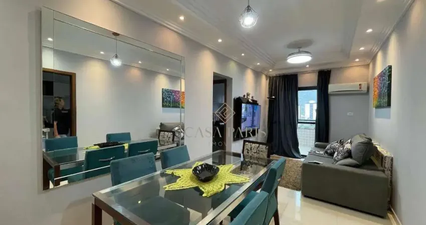 Apartamento com 1 dormitório à venda, 58 m² por r$ 355.000,00 - canto do forte - praia grande/sp