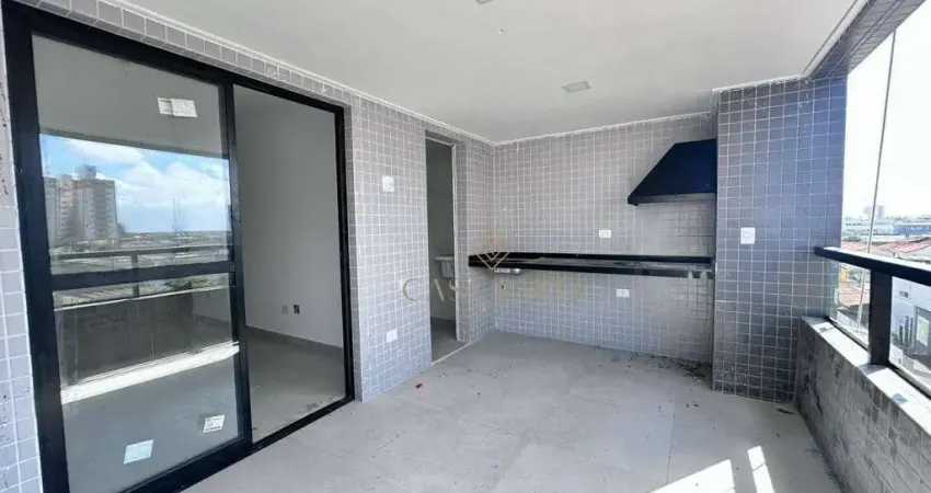 Apartamento com 2 dormitórios à venda, 87 m² por r$ 839.800,00 - canto do forte - praia grande/sp