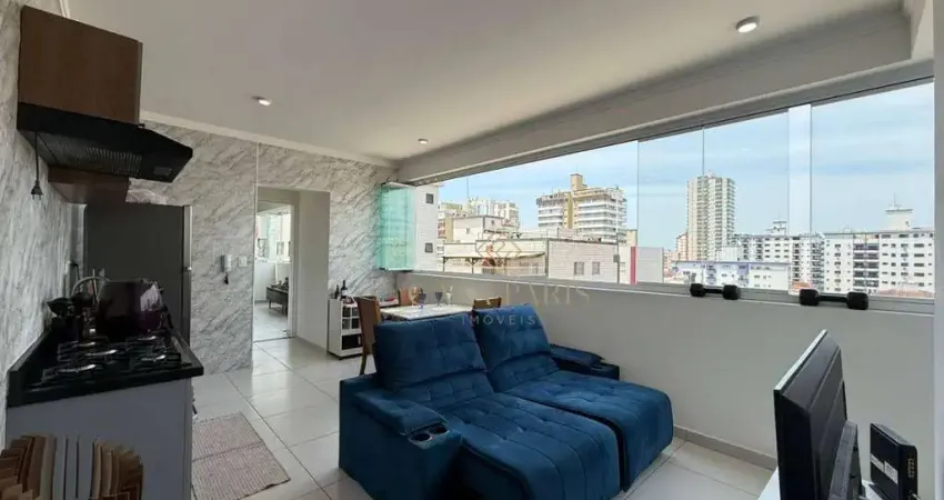 Apartamento com 1 dormitório à venda, 48 m² por r$ 370.000,00 - vila guilhermina - praia grande/sp