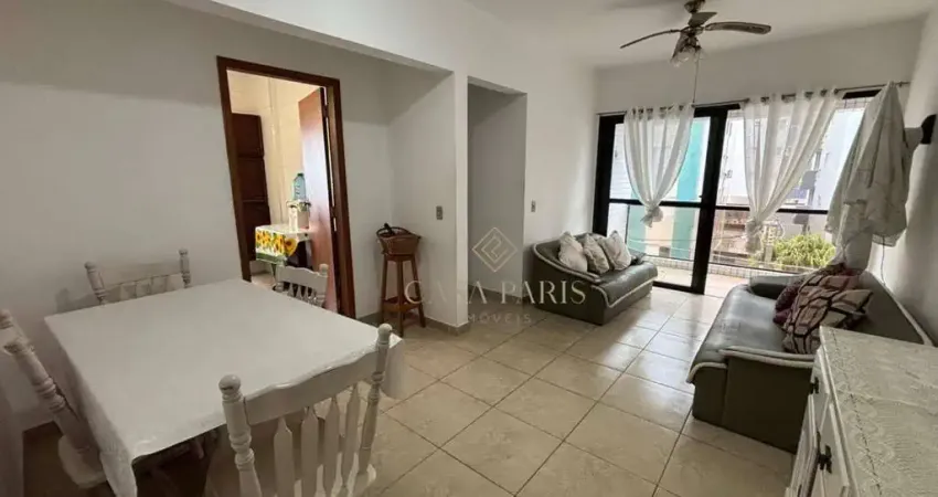 Apartamento mobiliado e vista mar com 1 dormitório à venda, 55 m² por r$ 290.000 - caiçara - praia grande/sp