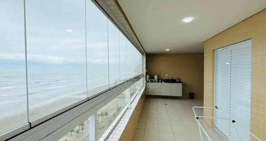 Apartamento mobiliado e vista mar com 3 dormitórios sendo 1 suíte à venda, 127 m² por r$ 1.300.000 - jardim real - praia grande/sp