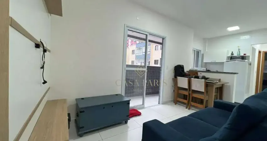 Apartamento mobiliado com 1 dormitório à venda, 48 m² por r$ 350.000 - canto do forte - praia grande/sp