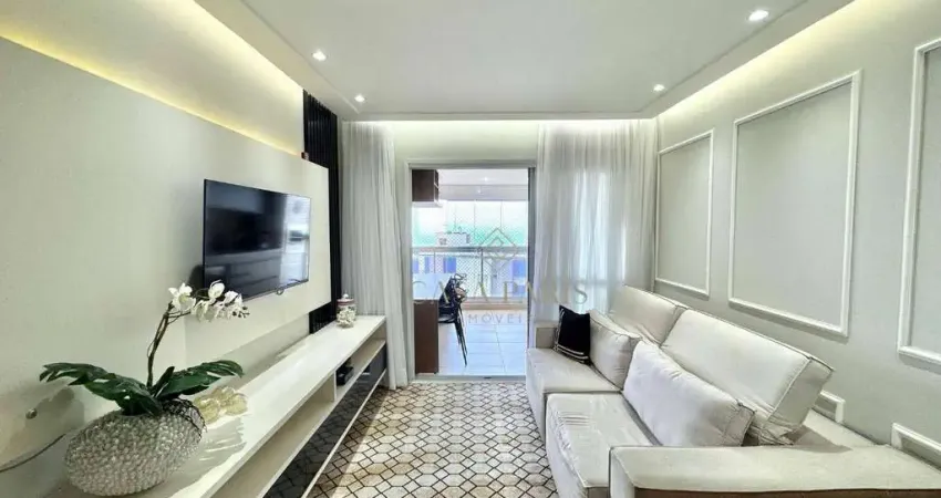 Apartamento frente mar com 2 dormitórios à venda, 82 m² por r$ 1.150.000 - boqueirão - praia grande/sp