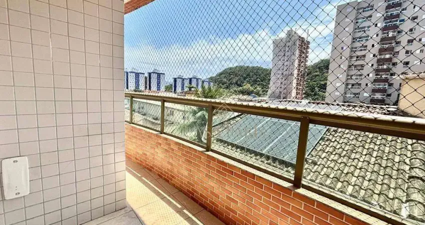 Apartamento com 2 dormitórios à venda, 60 m² por r$ 410.000,00 - canto do forte - praia grande/sp