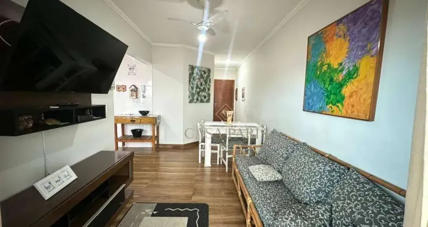 Apartamento mobiliado com 1 dormitório à venda, 42 m² por r$ 320.000 - tupi - praia grande/sp