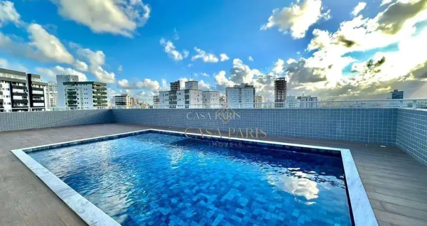 Apartamento mobiliado com 2 dormitórios à venda, 72 m² por r$ 530.000 - vila guilhermina - praia grande/sp