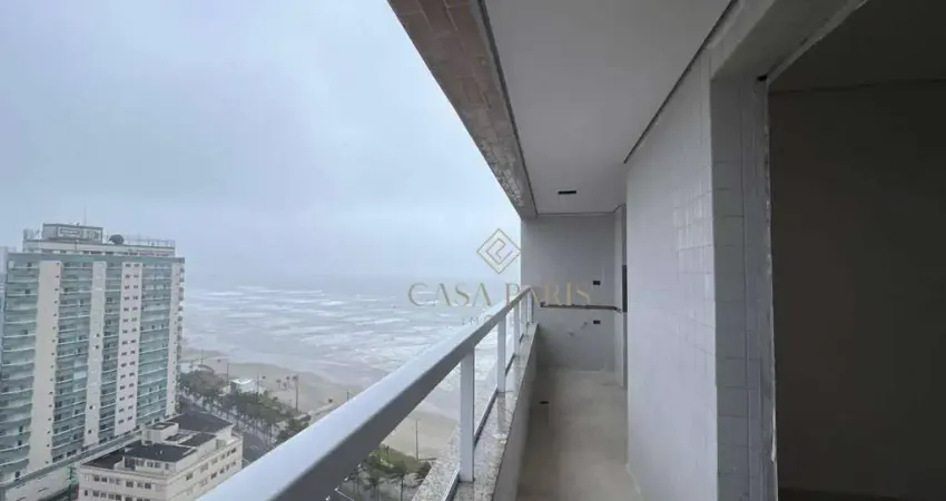 Apartamento vista mar com 2 dormitórios à venda, 81 m² por r$ 570.000 - caiçara - praia grande/sp
