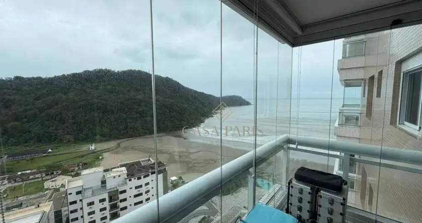 Apartamento vista mar com 3 suítes à venda, 150 m² por r$ 2.300.000 - canto do forte - praia grande/sp