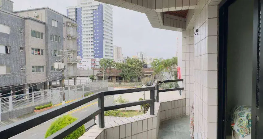 Apartamento com 1 suíte e 2 vagas demarcadas à venda, 64 m² por r$ 320.000 - aviação - praia grande/sp