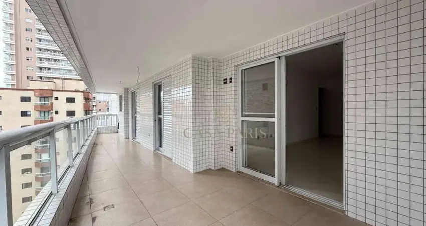 Apartamento com 3 dormitórios à venda, 138 m² por r$ 1.600.000 - canto do forte - praia grande/sp