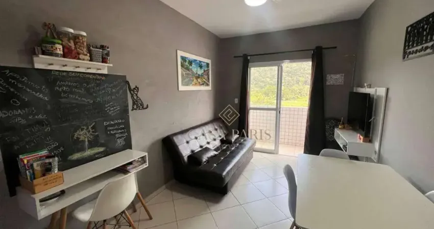 Apartamento mobiliado com 2 dormitórios à venda, 65 m² por r$ 435.000 - canto do forte - praia grande/sp