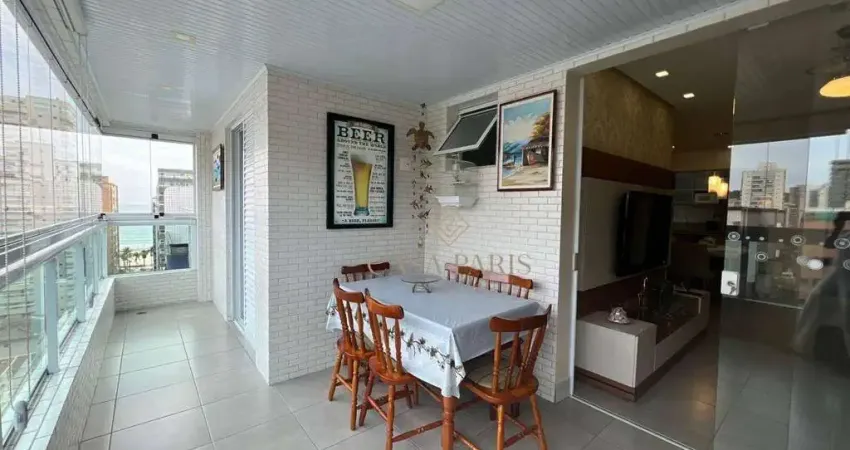 Apartamento mobiliado com 2 suítes à venda, 82 m² por r$ 850.000 - canto do forte - praia grande/sp