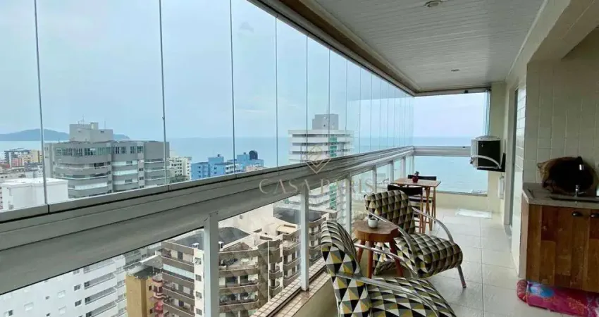 Apartamento vista mar com 2 dormitórios à venda, 84 m² por r$ 850.000 - tupi - praia grande/sp