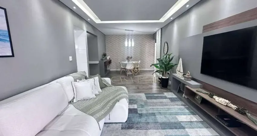 Apartamento mobiliado com 3 dormitórios à venda, 128 m² por r$ 1.000.000 - vila guilhermina - praia grande/sp