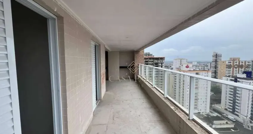 Apartamento com 3 dormitórios e 3 vagas demarcadas à venda, 122 m² por r$ 1.200.000 - vila guilhermina - praia grande/sp