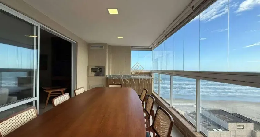 Apartamento vista mar com 3 dormitórios à venda, 143 m² por r$ 1.900.000 - aviação - praia grande/sp