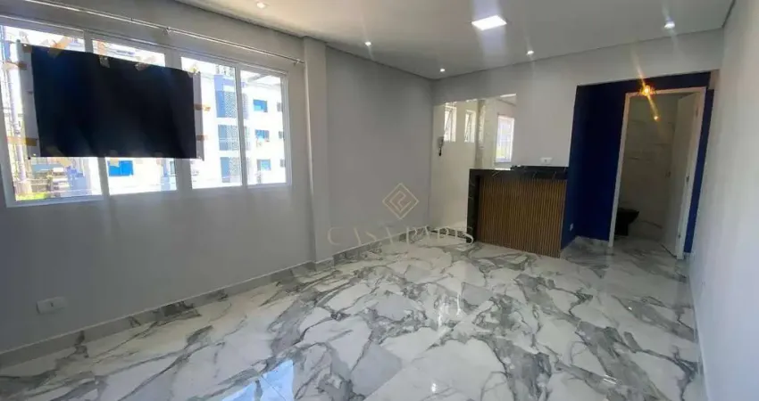 Apartamento com 1 dormitório suíte à venda, 55 m² por r$ 335.000 - canto do forte - praia grande/sp