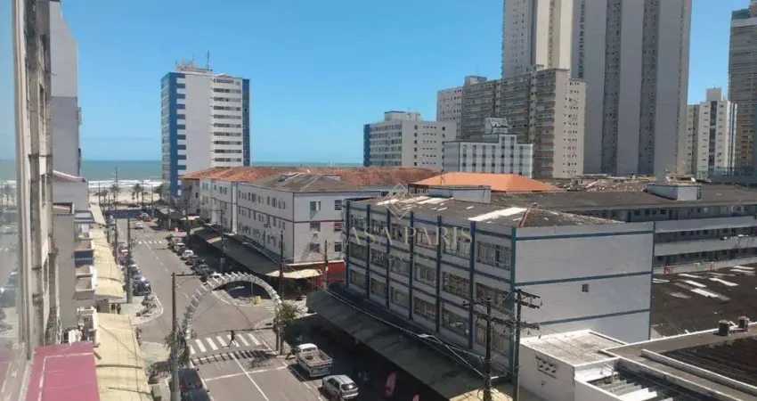 Apartamento vista mar com 3 dormitórios à venda, 110 m² por r$ 465.000 - boqueirão - praia grande/sp