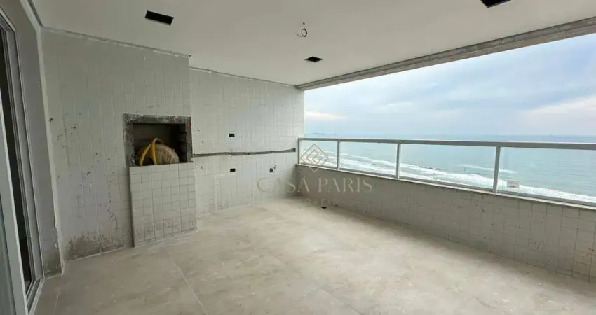 Apartamento vista mar com 3 dormitórios à venda, 116 m² por r$ 1.420.000 - caiçara - praia grande/sp