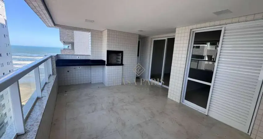 Apartamento vista mar com 2 dormitórios à venda, 87 m² por r$ 660.000 - caiçara - praia grande/sp