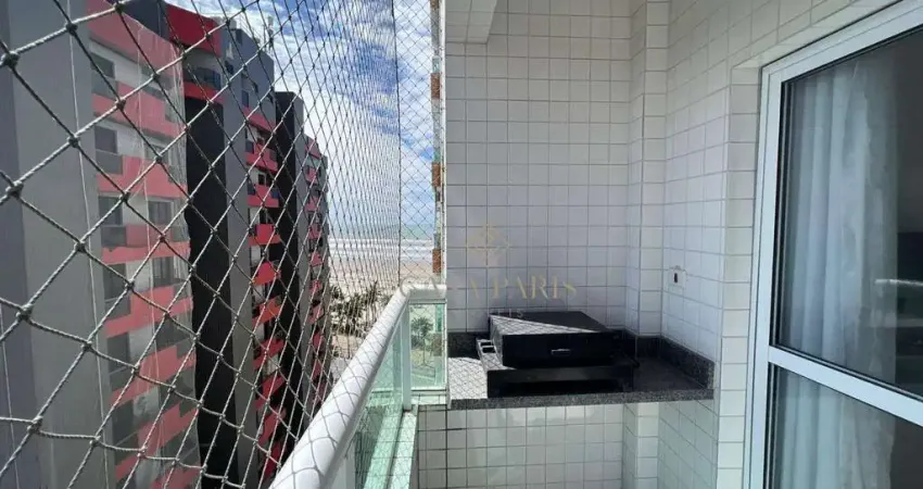 Apartamento vista mar com 2 dormitórios à venda, 55 m² por r$ 540.000 - mirim - praia grande/sp