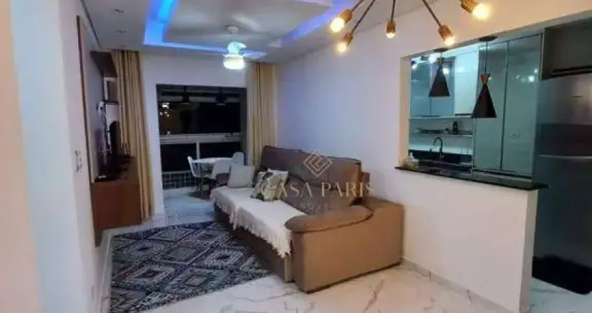 Apartamento mobiliado com 2 dormitórios à venda, 74 m² por r$ 780.000 - boqueirão - praia grande/sp