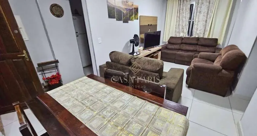 Apartamento vista mar com 2 dormitórios mobiliado à venda, 67 m² por r$ 365.000 - aviação - praia grande/sp