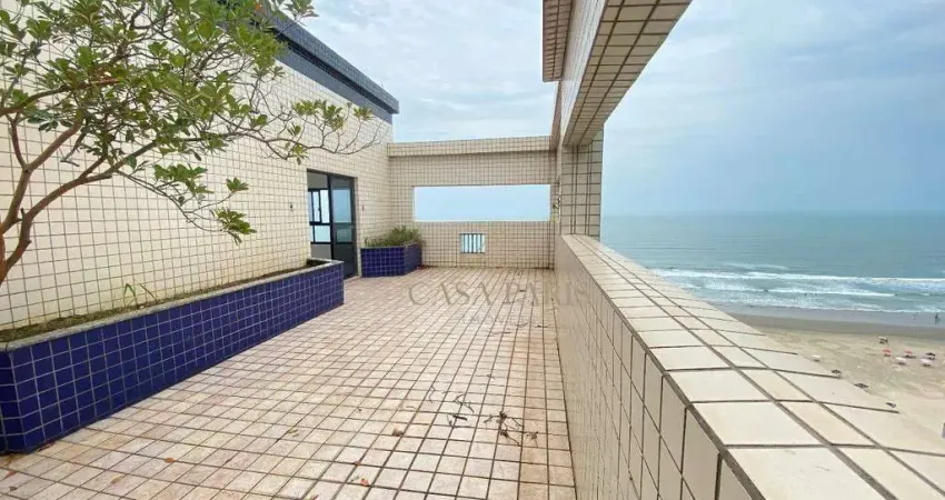 Cobertura vista mar à venda, 207 m² por r$ 620.000 - aviação - praia grande/sp
