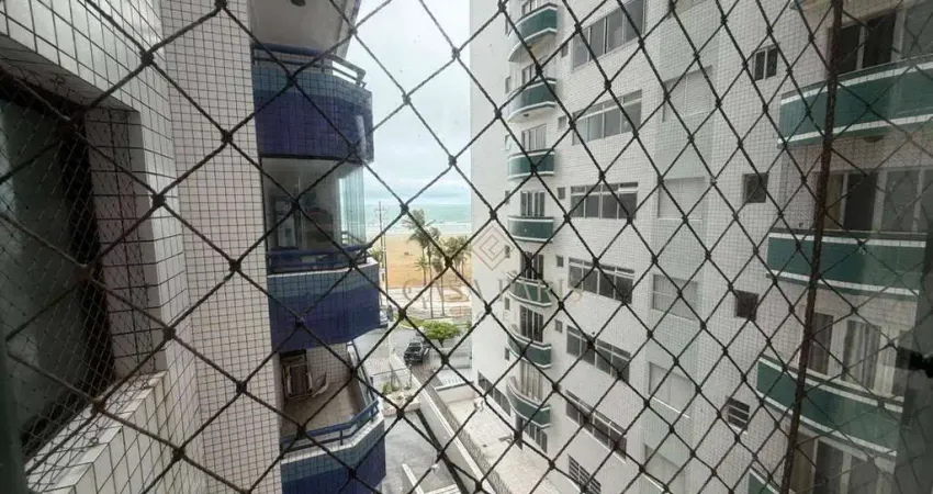 Apartamento vista mar com 2 dormitórios à venda, 79 m² por r$ 640.000 - vila guilhermina - praia grande/sp