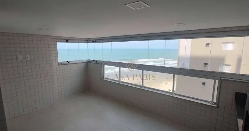 Apartamento vista mar com 2 dormitórios à venda, 90 m² por r$ 1.000.000 - caiçara - praia grande/sp