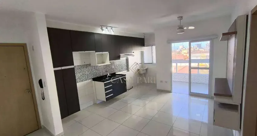Apartamento com 1 dormitório à venda, 45 m² por r$ 345.000,00 - caiçara. - praia grande/sp