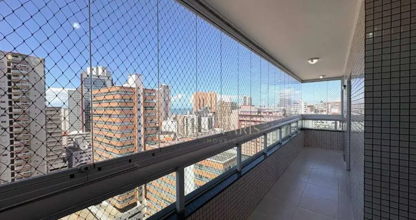 Apartamento com 3 dormitórios à venda, 127 m² por r$ 1.100.000 - boqueirão - praia grande/sp