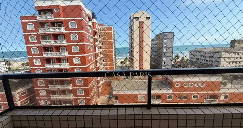 Apartamento vista mar com 3 dormitórios à venda, 108 m² por r$ 530.000 - tupi - praia grande/sp