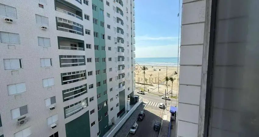 Apartamento vista mar com 2 dormitórios à venda, 62 m² por r$ 380.000 - vila guilhermina - praia grande/sp