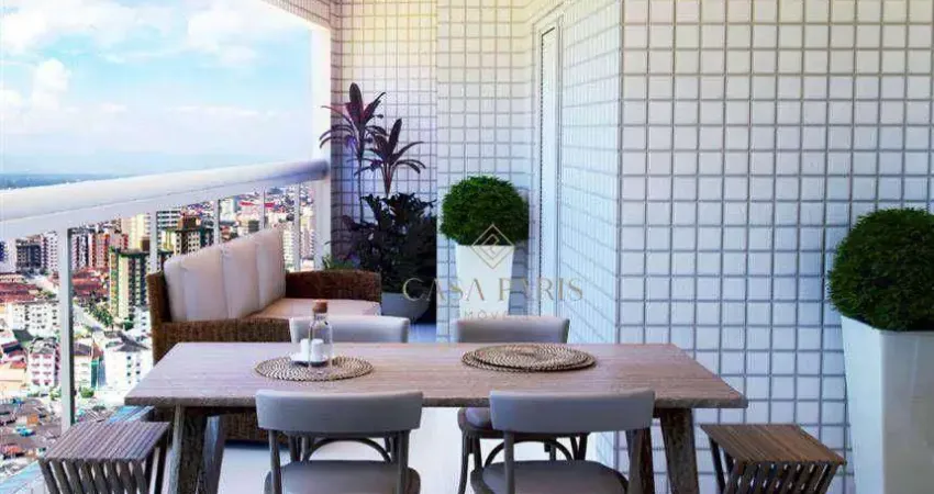 Apartamento com 2 dormitórios à venda, 79 m² por r$ 670.000 - aviação - praia grande/sp