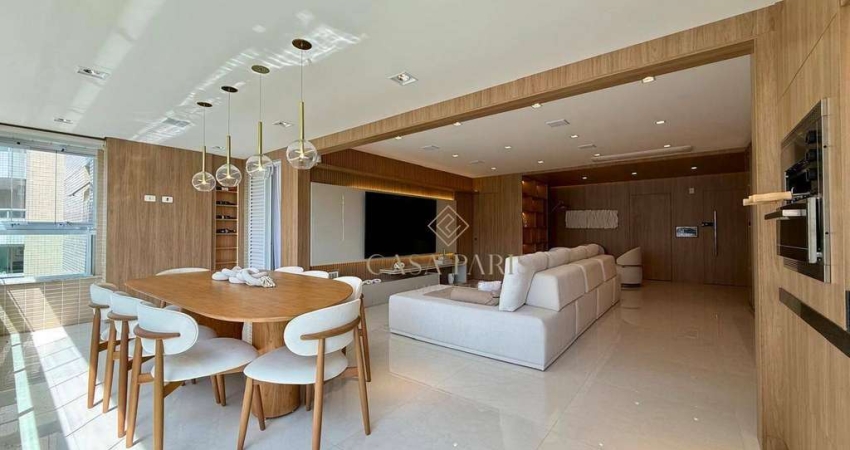 Apartamento alto padrão com 3 suites à venda, 157 m² por r$ 1.950.000 - canto do forte - praia grande/sp