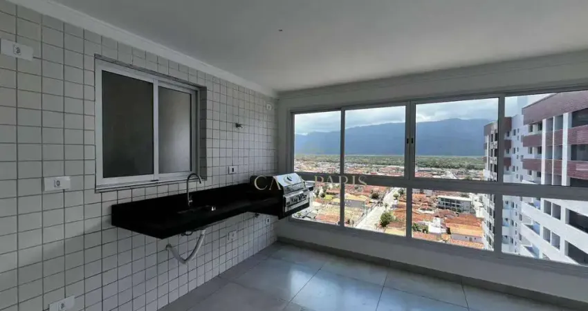 Cobertura duplex com 3 dormitórios à venda, 100 m² por r$ 700.000 - caiçara - praia grande/sp