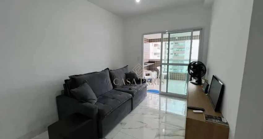 Apartamento mobiliado com 2 dormitórios à venda, 74 m² por r$ 689.000 - boqueirão - praia grande/sp
