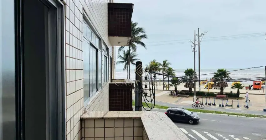 Apartamento vista mar com 2 dormitórios à venda, 68 m² por r$ 385.000 - ocian - praia grande/sp