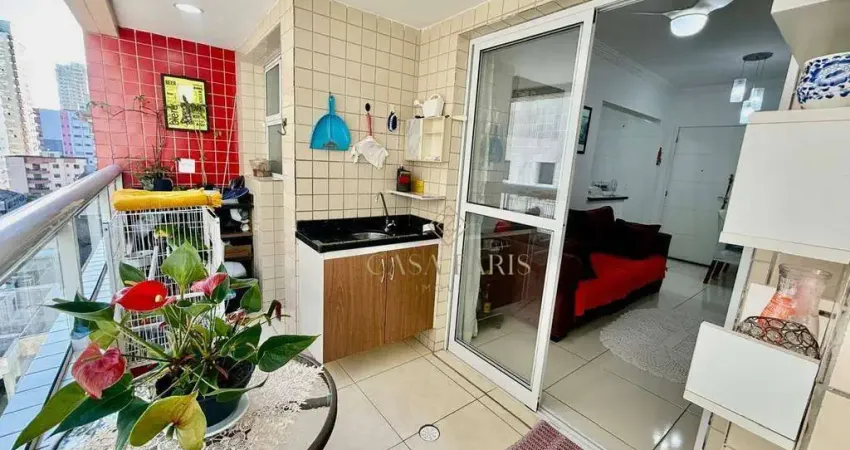 Apartamento mobiliado com 2 dormitórios à venda, 70 m² por r$ 425.000 - aviação - praia grande/sp